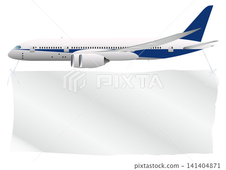 Airplane and flag Airplane and flag 141404871