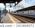 Keio Line Shibasaki Station platform, Kikunodai, Chofu City, Tokyo 141404971
