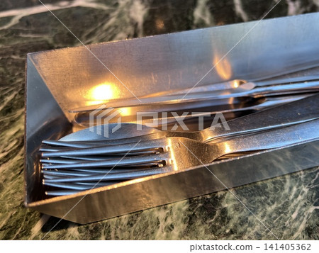 Stylish fork and knife 141405362
