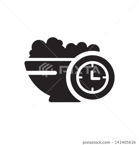 Mealtime Icon With Bowl Mealtime Icon With Bowl 141405616