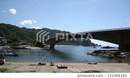 Scenery with fishing port Scenery with fishing port 141406168