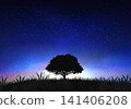 The starry sky seen from the plateau 141406208