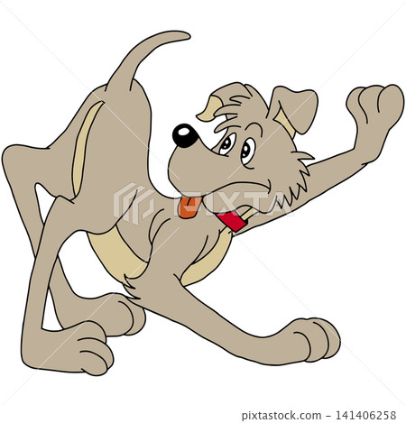 Hand-drawn animal illustration ☆ Dog Hand-drawn animal illustration ☆ Dog 141406258