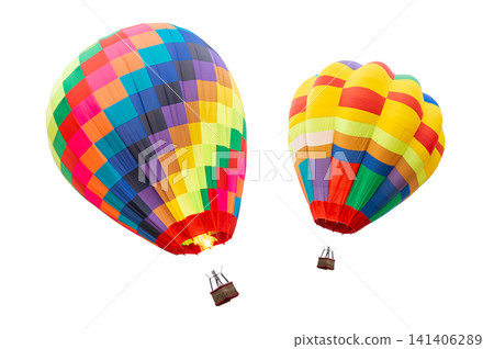 Balloon Colorful Checkerboard Pattern Isolated on White Background for Easy Cutout Balloon Colorful Checkerboard Pattern Isolated on White Background for Easy Cutout 141406289