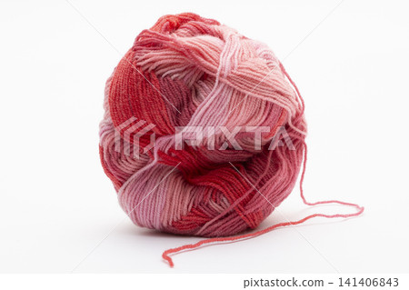 A ball of acrylic yarn for crocheting and knitting A ball of acrylic yarn for crocheting and knitting 141406843