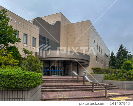 Sapporo Central Library, Archaeological Center, Entrance, Chuo Ward, Sapporo City, Cloudy Sapporo Central Library, Archaeological Center, Entrance, Chuo Ward, Sapporo City, Cloudy 141407943
