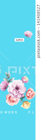 Soft Pastel Watercolor Floral and Oriental Mountain Seamless Pattern Collection Soft Pastel Watercolor Floral and Oriental Mountain Seamless Pattern Collection 141408527