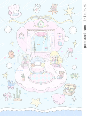 Cute Pastel Cartoon Baby Animal and Simple Striped Seamless Pattern Collection Cute Pastel Cartoon Baby Animal and Simple Striped Seamless Pattern Collection 141408970