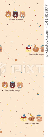 Cute Pastel Cartoon Baby Animal and Simple Striped Seamless Pattern Collection Cute Pastel Cartoon Baby Animal and Simple Striped Seamless Pattern Collection 141408977