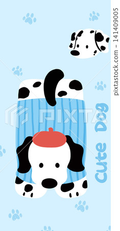 Cute Pastel Cartoon Baby Animal and Simple Striped Seamless Pattern Collection 141409005