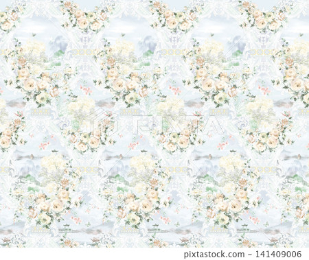 Cute Pastel Cartoon Baby Animal and Simple Striped Seamless Pattern Collection Cute Pastel Cartoon Baby Animal and Simple Striped Seamless Pattern Collection 141409006