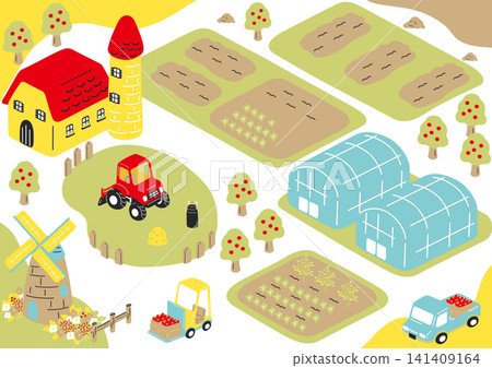Farm landscape 141409164