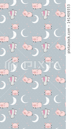 Sweet Kawaii Cartoon Cat Dessert Check Lace and Geometric Seamless Pattern Collection Sweet Kawaii Cartoon Cat Dessert Check Lace and Geometric Seamless Pattern Collection 141409353