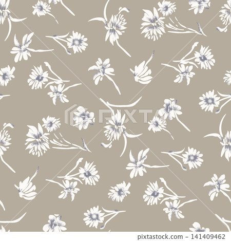 Dreamy Soft Pastel Watercolor Dense Floral Seamless Pattern Collection Dreamy Soft Pastel Watercolor Dense Floral Seamless Pattern Collection 141409462