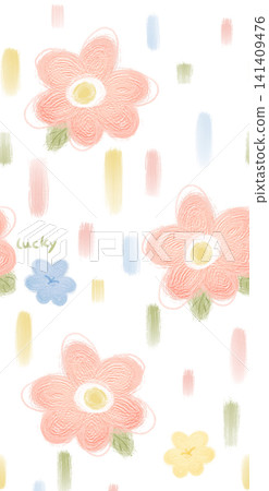 Dreamy Soft Pastel Watercolor Dense Floral Seamless Pattern Collection 141409476
