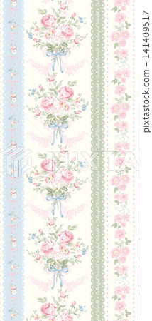 Dreamy Soft Pastel Watercolor Dense Floral Seamless Pattern Collection Dreamy Soft Pastel Watercolor Dense Floral Seamless Pattern Collection 141409517