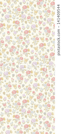 Dreamy Soft Pastel Watercolor Dense Floral Seamless Pattern Collection Dreamy Soft Pastel Watercolor Dense Floral Seamless Pattern Collection 141409544