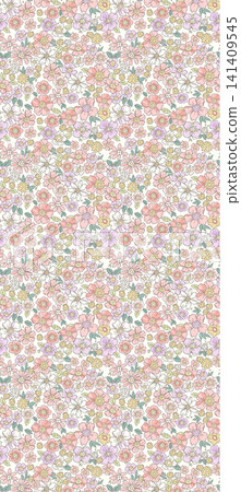 Dreamy Soft Pastel Watercolor Dense Floral Seamless Pattern Collection Dreamy Soft Pastel Watercolor Dense Floral Seamless Pattern Collection 141409545