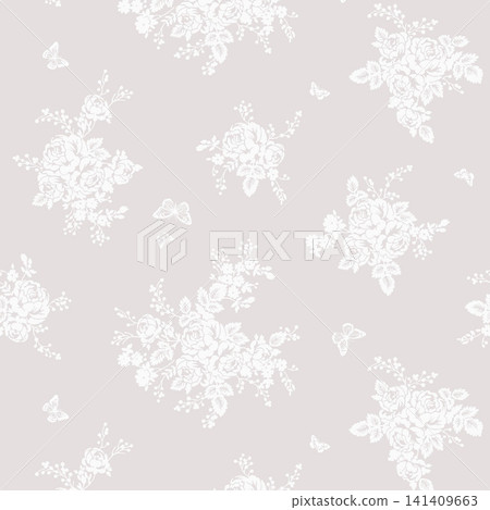 Soft Pastel Watercolor Tulip Rose and Ditsy Wildflower Seamless Pattern Collection Soft Pastel Watercolor Tulip Rose and Ditsy Wildflower Seamless Pattern Collection 141409663