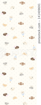 Soft Pastel Watercolor Tulip Rose and Ditsy Wildflower Seamless Pattern Collection Soft Pastel Watercolor Tulip Rose and Ditsy Wildflower Seamless Pattern Collection 141409691