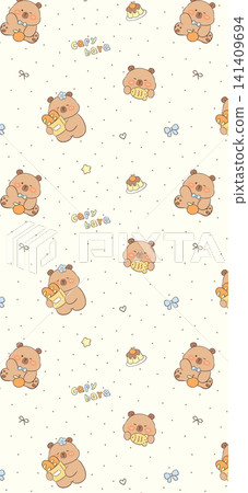 Soft Pastel Watercolor Tulip Rose and Ditsy Wildflower Seamless Pattern Collection Soft Pastel Watercolor Tulip Rose and Ditsy Wildflower Seamless Pattern Collection 141409694