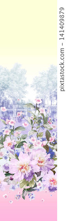 Soft Pastel Watercolor Tulip Rose and Ditsy Wildflower Seamless Pattern Collection Soft Pastel Watercolor Tulip Rose and Ditsy Wildflower Seamless Pattern Collection 141409879