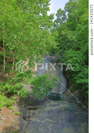 The clear, pristine flow of the Kamuiwakka River The clear, pristine flow of the Kamuiwakka River 141410075