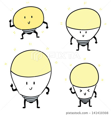 vector set of light bulb vector set of light bulb 141410308