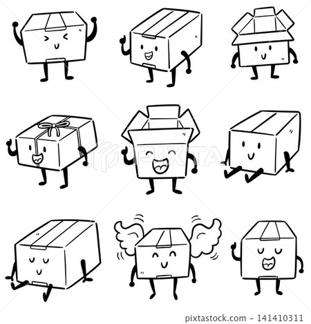 vector set of paper box vector set of paper box 141410311