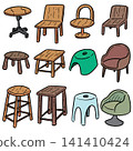 Hand drawn illustration of chairs 141410424