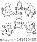Hand drawn illustration of poops 141410435