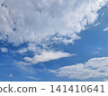 晴朗的夏日天空中，大片積雨雲和零星雲朵升起。 141410641