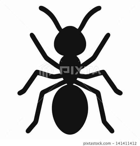 Black ant silhouette vector Black ant silhouette vector 141411412