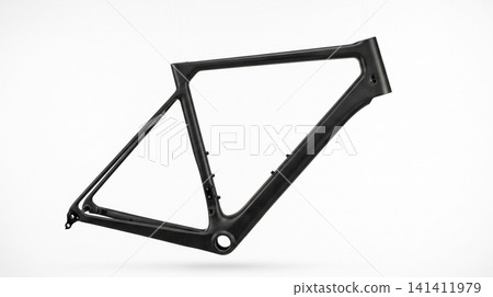 Empty black carbon fiber bicycle frame for custom build with structure lightweight construction professional performance triathlon component hardware assembly maintenance aerodynamic Empty black carbon fiber bicycle frame for custom build with structure lightweight construction professional performance triathlon component hardware assembly maintenance aerodynamic 141411979