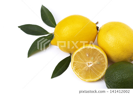 Lemon. Fresh lemon isolated on white. Lemon in a cut. Fresh ripe lemons isolated on white background. Lemon. Fresh lemon isolated on white. Lemon in a cut. Fresh ripe lemons isolated on white background. 141412002