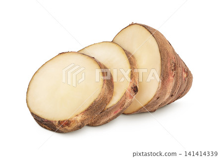 Jerusalem artichoke isolated on white background Jerusalem artichoke isolated on white background 141414339