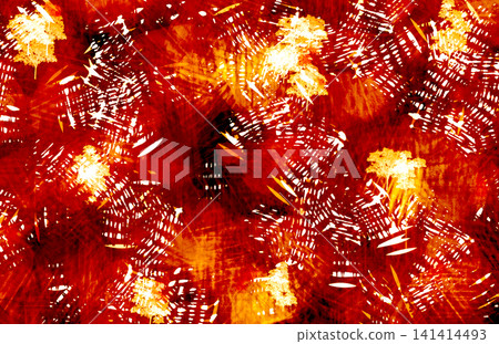 Hand-drawn illustration background material inspired by flames Hand-drawn illustration background material inspired by flames 141414493