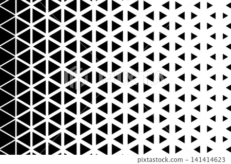 Repeating vanishing triangles pattern. Triangular shapes background with faded effect. Simple geometric mosaic texture. Minimalistic abstract design. Vector graphic illustration Repeating vanishing triangles pattern. Triangular shapes background with faded effect. Simple geometric mosaic texture. Minimalistic abstract design. Vector graphic illustration 141414623