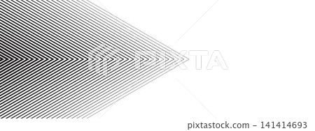 Repeated chevron arrows with different thickness and fade effect. Transition, speed or motion background. Abstract striped geometric print. Dynamic web banner. Vector graphic illustration Repeated chevron arrows with different thickness and fade effect. Transition, speed or motion background. Abstract striped geometric print. Dynamic web banner. Vector graphic illustration 141414693