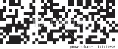 Pixelated background with square shapes. Broken mosaic texture. Digital fragmentation effect. Dotted disintegration motion. Arcade 8 bit wallpaper. Tech abstract design. Vector graphic illustration Pixelated background with square shapes. Broken mosaic texture. Digital fragmentation effect. Dotted disintegration motion. Arcade 8 bit wallpaper. Tech abstract design. Vector graphic illustration 141414696