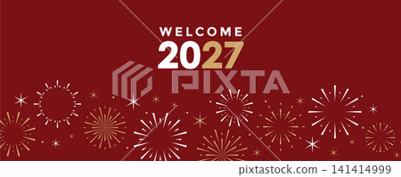 2027 happy new year firework wave vector illustration 2027 happy new year firework wave vector illustration 141414999