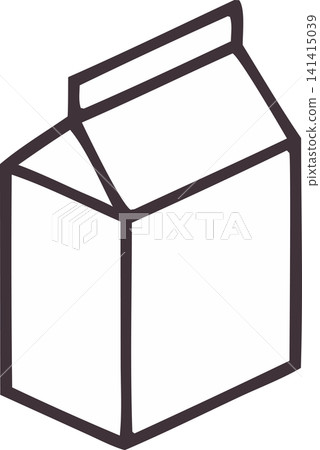 Outline box icon. Vector illustration. Outline box icon. Vector illustration. 141415039