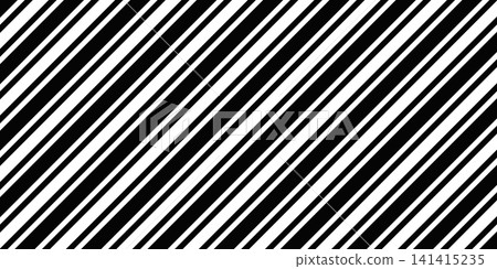Repeated straight black diagonal thick and thin lines on white background. Simple geometric wallpaper design with tilted stripes. Vector graphic illustration Repeated straight black diagonal thick and thin lines on white background. Simple geometric wallpaper design with tilted stripes. Vector graphic illustration 141415235
