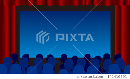 Audience watching a movie screen in a theater - Background/Wallpaper (Full HD) Audience watching a movie screen in a theater - Background/Wallpaper (Full HD) 141416591