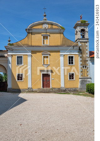Historic monasterial church of Dajla monastery in Novigrad, Croatia. Historic monasterial church of Dajla monastery in Novigrad, Croatia. 141416913