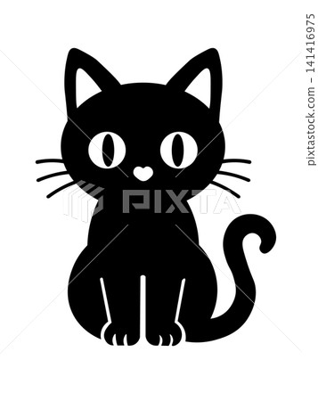 Halloween cat pictogram Halloween cat pictogram 141416975