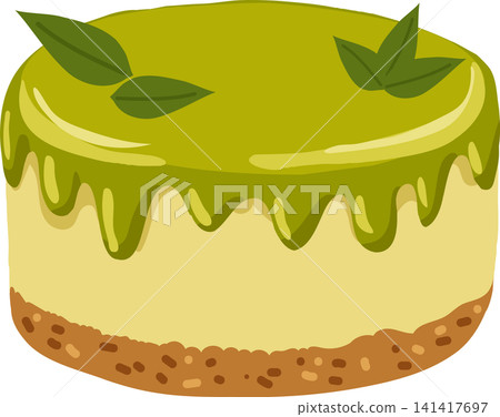 Japanese Matcha Dessert Cartoon for Bakery Cafe and Food Menu Design Japanese Matcha Dessert Cartoon for Bakery Cafe and Food Menu Design 141417697