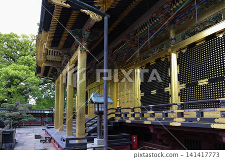 April 25 2026 Ueno Toshogu Shrine Ornate Golden Hall Exterior April 25 2026 Ueno Toshogu Shrine Ornate Golden Hall Exterior 141417773