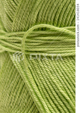 Cotton yarn for crocheting various types of clothing, close-up 141418034