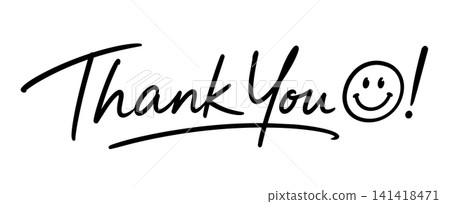 Hand drawn thank you greeting message Hand drawn thank you greeting message 141418471